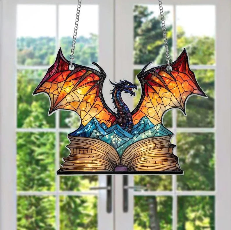 🎄2024 Christmas Gift 50% Off--Acrylic Colorful Dragon Suncatcher Ornament
