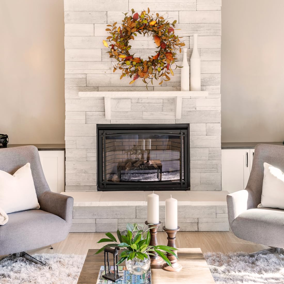 Fall wreath for the front door