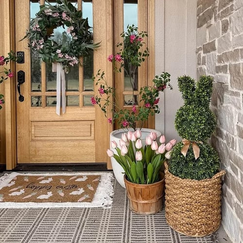 🔥Easter Hot Sale 49% OFF🌳🐇Artisan-Crafted Bunny Topiary Trees💥